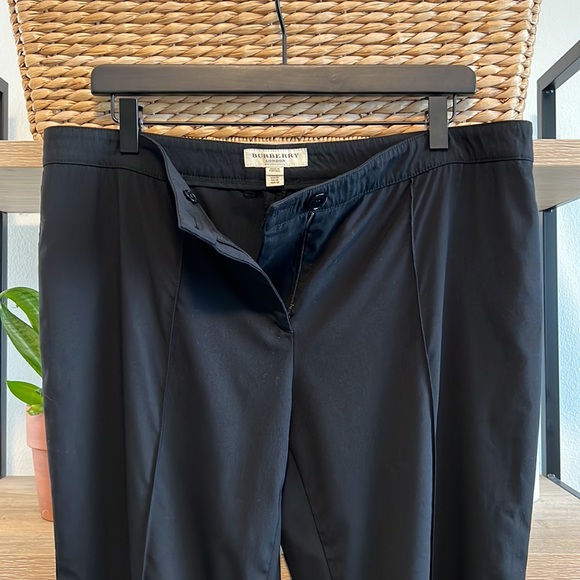 Burberry London Mid-Rise Black Dress Pant Trouser, 10 - Picture 7 of 9